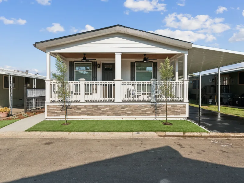 Illustrative manufactured home exterior example 2